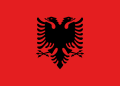 Flag of Albania (1992–2002)