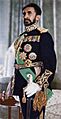 Haile Selassie in full dress