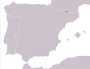 Iberoloacerta aurelioli range Map.png