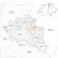Karte Bezirk Winterthur Gemeindeveraenderungen 2014