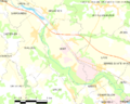 Map commune FR insee code 64396