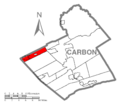 Map of Banks Township, Carbon County, Pennsylvania Highlighted