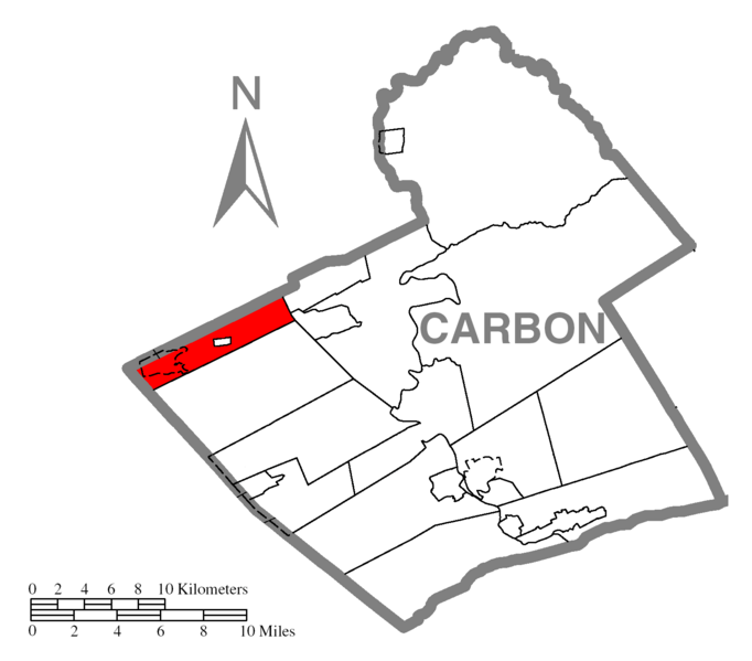 Archivo: Map of Banks Township Carbon County Pennsylvania Highlighted