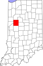 Map of Indiana highlighting Tippecanoe County.svg