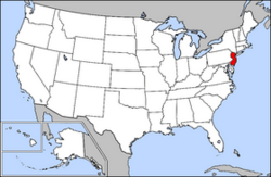 Archivo:Map of USA highlighting New Jersey