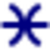 Pisces symbol (heavy blue).svg