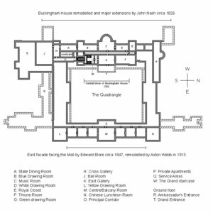 Archivo:Plan of Buckingham palace