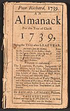 Archivo:Poor Richard Almanack 1739
