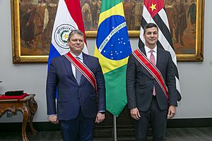 Archivo:Reunião com Senhor Santiago Peña, Presidente Eleito do Paraguai - 53072657277