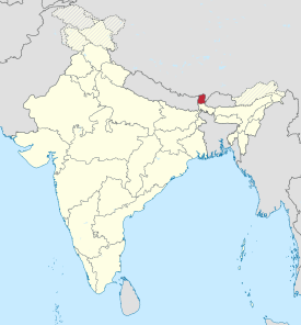 Sikkim in India (claimed and disputed hatched).svg
