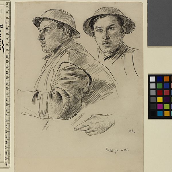 Studies of a Soldier Art.IWMART3998
