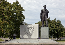 Taras Shevchenko Statue, 22nd St. near intersection with P St., NW, Washington, D.C LCCN2010641509.tif