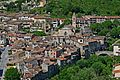 Vue du village de L'Escarène depuis le quartier du Brec
