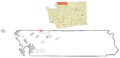 Whatcom County Washington Incorporated and Unincorporated areas Sumas Highlighted