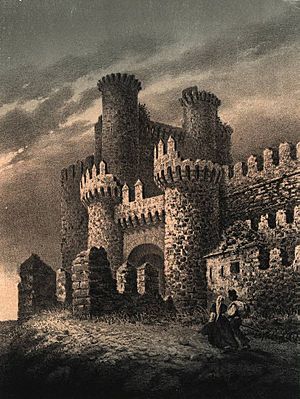 Archivo:1855, Recuerdos y bellezas de España, Asturias y León, Castillo de Ponferrada (cropped)