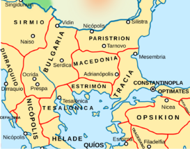 Thema bizantino de Tracia (ca. 1045)
