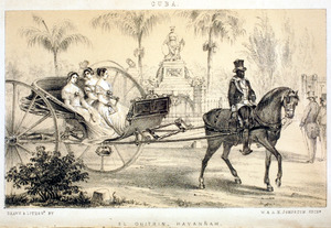 Archivo:Coachmen with Horse and Carriage, Havana, Cuba, 1830s-1840s