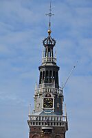 Detail of the tower of the Weighbuilding 1582 Alkmaar - panoramio