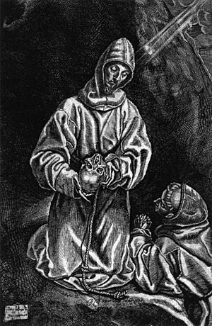 Archivo:Diego de Astor - St Francis and Brother Leo Meditating on Death - WGA01051