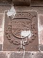 Escudo de armas del rey Felipe IV de España, sobre la puerta de entrada del Castillo de San Francisco o Castillo del Rey