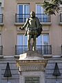Estatua de Miguel de Cervantes (6 de diciembre de 2005, Madrid) 02