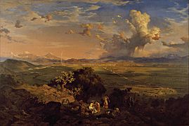 Archivo:Eugenio Landesio - The Valley of Mexico Seen from the Tenayo Hill - Google Art Project