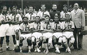 Archivo:India national team at Olympics 1948