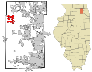 Kane County Illinois incorporated and unincorporated areas Burlington highlighted.svg