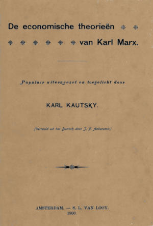 Archivo:Kautsky1900nlEcTheorieMarxCvr