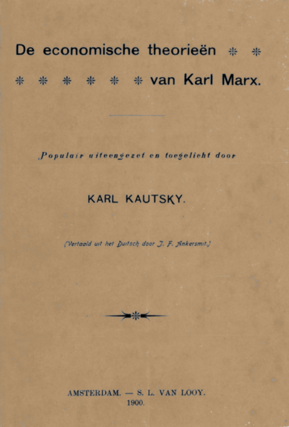 Kautsky1900nlEcTheorieMarxCvr