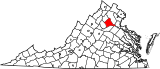 Map of Virginia highlighting Culpeper County.svg