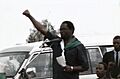Melchior Ndadaye speaking at a FRODEBU rally