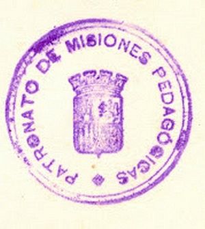 Archivo:Misiones Pedagógicas (sello del Patronato)