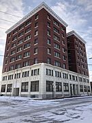 Muskogee snowstorm 2021-02-15 Railroad Exchange Building E