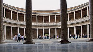 Archivo:Palacio de Carlos V (la Alhambra, Granada)