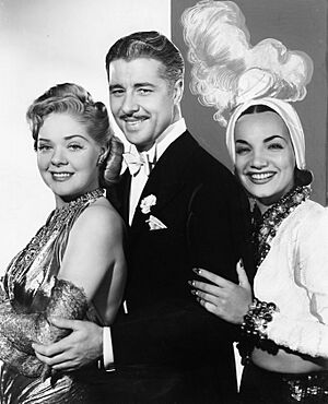 Archivo:Photo Don Ameche, Alice Faye, and Carmen Miranda in THAT NIGHT IN RIO (1941)