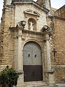 Portada de l'església de Traiguera