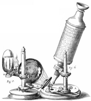 Archivo:Robert Hooke's microscope