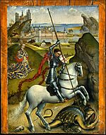 Rogier van der Weyden - Saint George and the Dragon, NGA, Washington.jpg
