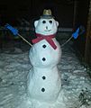 Schneemann - Snowman in Straubing, Bavaria 14-12-31