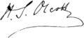 Signature of Henry Steel Olcott (1832–1907)