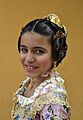 Spanish girl at Las Fallas (Valencia Spain Spring Festival) 2013