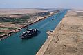 USS America (CV-66) in the Suez canal 1981