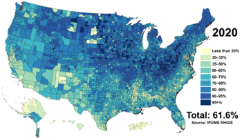 Archivo:White Americans 2020 County