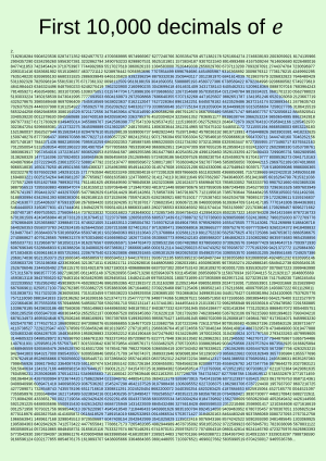 Archivo:10,000 digits of e - poster