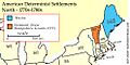 American Determinist Settlements North 1770