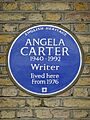 Angela Carter 1940-1992 Writer lived here from 1976