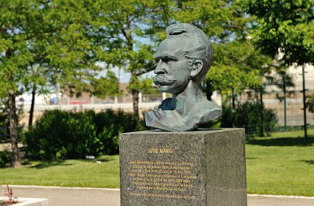 Buste de José Marti - Parc de l'Amérique-Latine à Québec