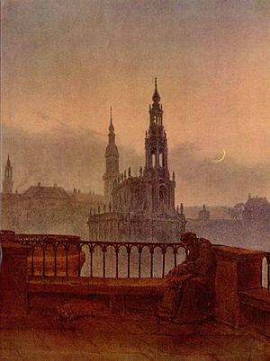 Archivo:Carl Gustav Carus - Blick auf Dresden von der Brühlschen Terrasse