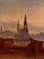 Carl Gustav Carus - Blick auf Dresden von der Brühlschen Terrasse